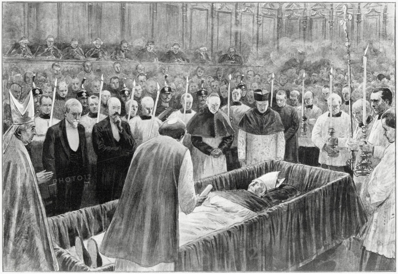 Rome. Funérailles du pape Léon XIII (25 juillet 1903)