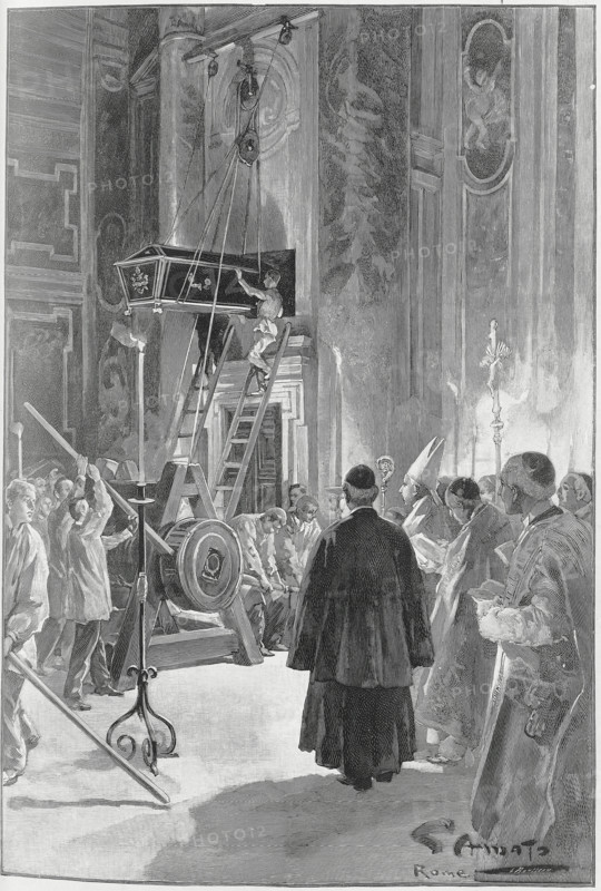Rome. Funérailles du pape Léon XIII (25 juillet 1903)