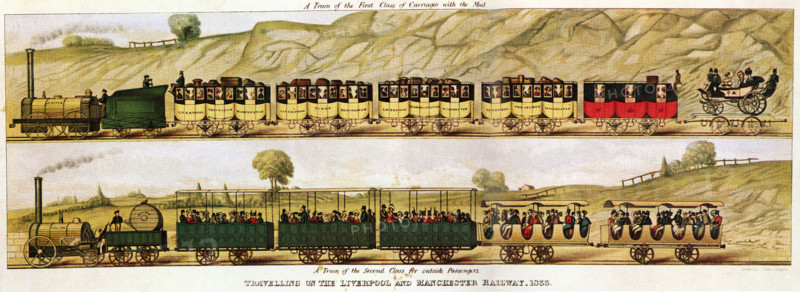The Liverpool & Manchester railway in 1833