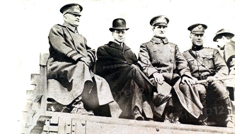 World War I. Newton. Baker, American Secretary of War, visiting the front