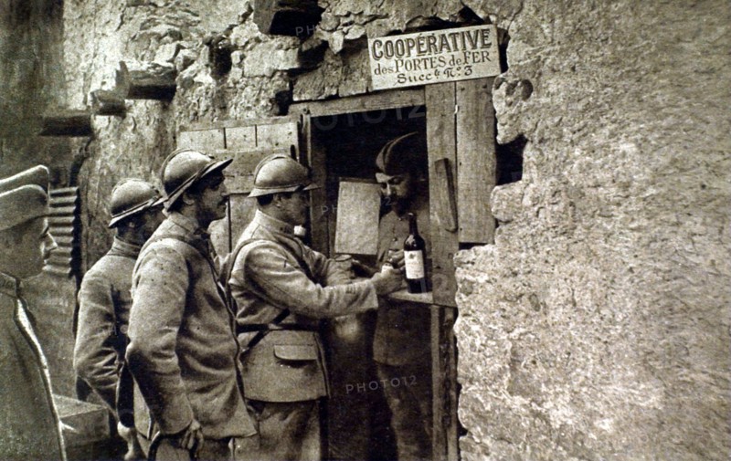 World War I. Military co-op on the French front