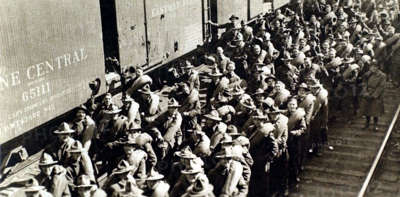 Première Guerre Mondiale. Entrée en guerre des Etats-Unis (1917)