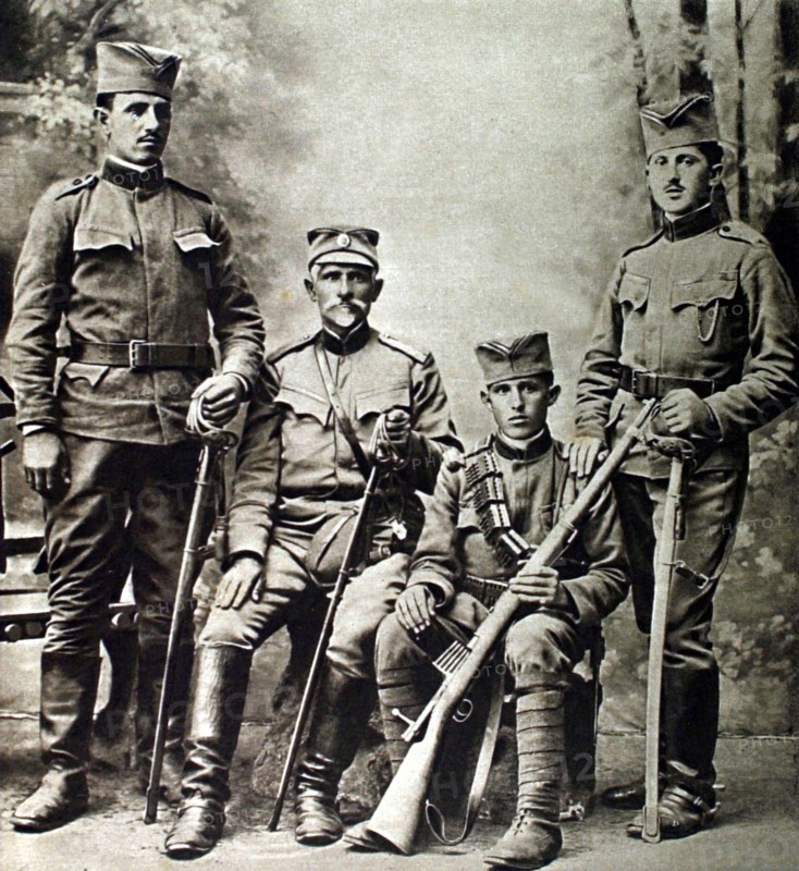 World War I. A Serb veteran who took part in seven wars (1915)
