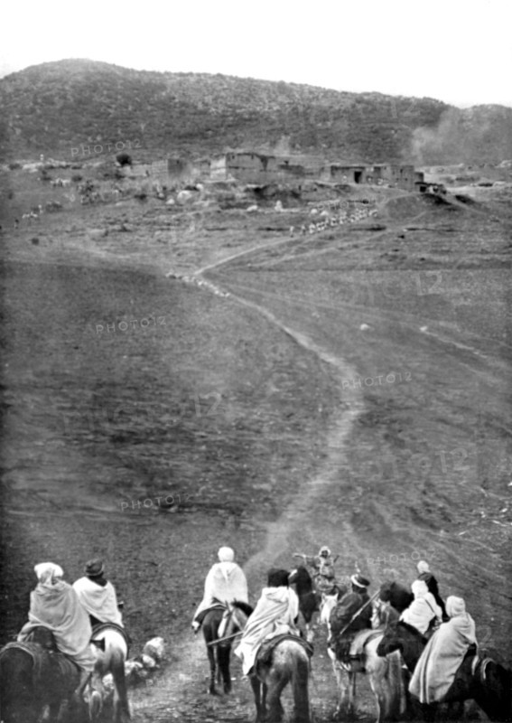 Maroc. Raid de l'armée française au sud de Sefrou (11 janvier 1912)