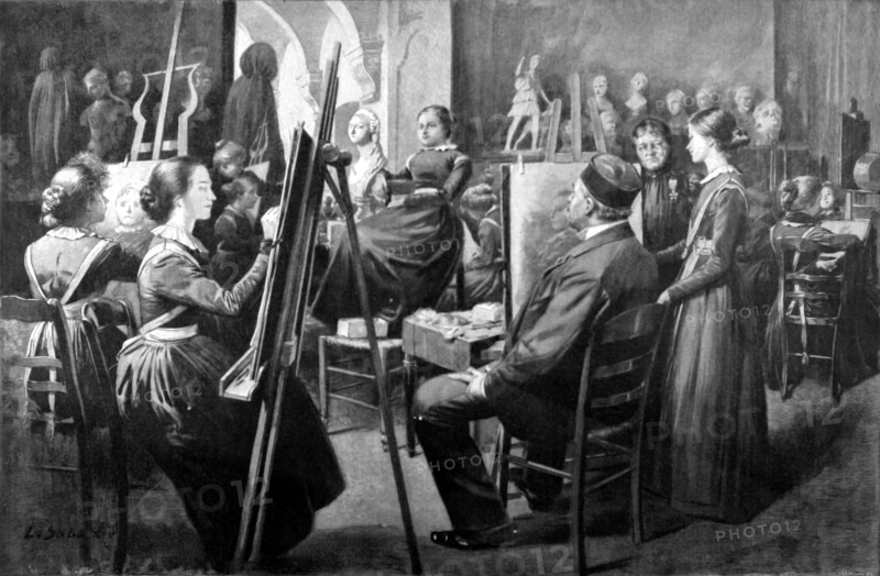 A Saint-Denis, maison d'éducation de la Légion d'honneur (1896)