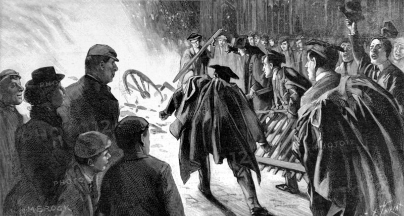War of the Transvaal. Patriotic demonstrations in England (1900)