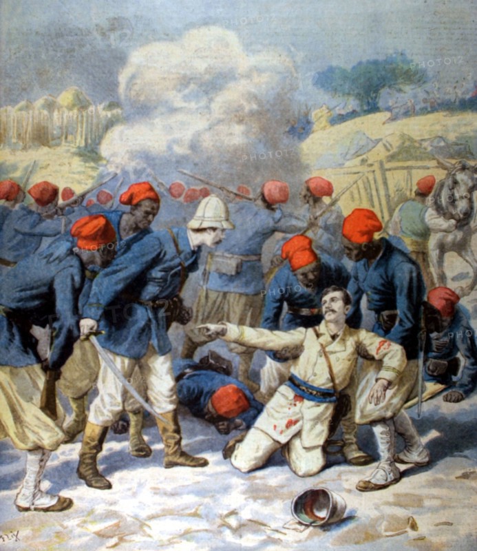 In Nigeria, the battle of S'Napa: the death of Lieutenant Lecerf (1894)