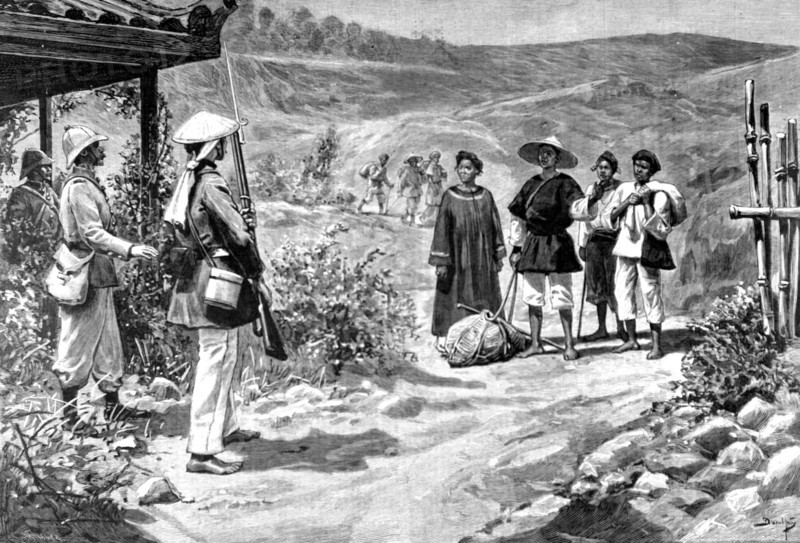 Un cordon sanitaire à la frontière tonkinoise in "Le Journal illustré" du 25-7-1897