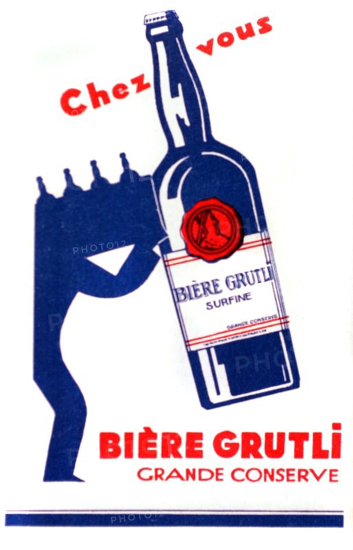 Advertisement for Grutli beer (1929)