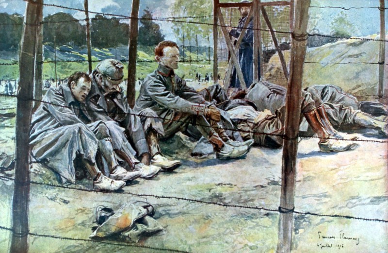 Flameng, Officiers allemands prisonniers, 1916