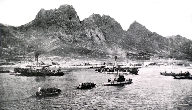 Point de débarquement des forces japonaises et britanniques dans la baie de Lao-Chan (septembre 1914)
