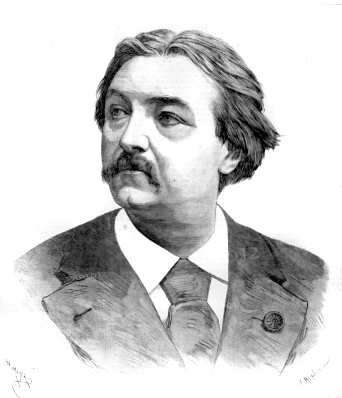 Portrait of Gustave Doré, in "Le Journal illustré" from February 4, 1883