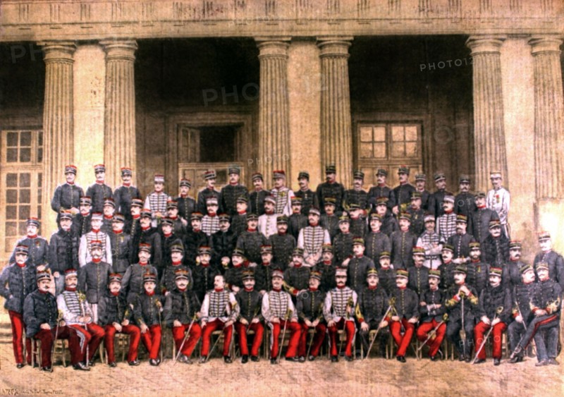 La 19e promotion (1893-1895) de l'école supérieure de guerre, du 8 décembre 1895