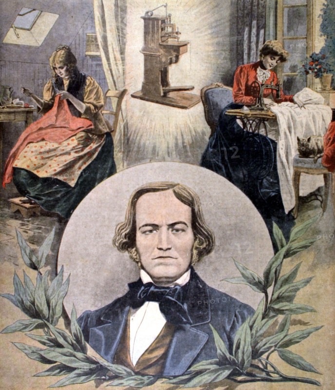 Portrait of Barthelemy Thimonnier, inventor of the sewing machine (1907)
