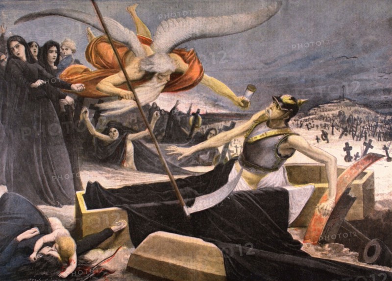 Allegory on the death of Bismarck (1898)