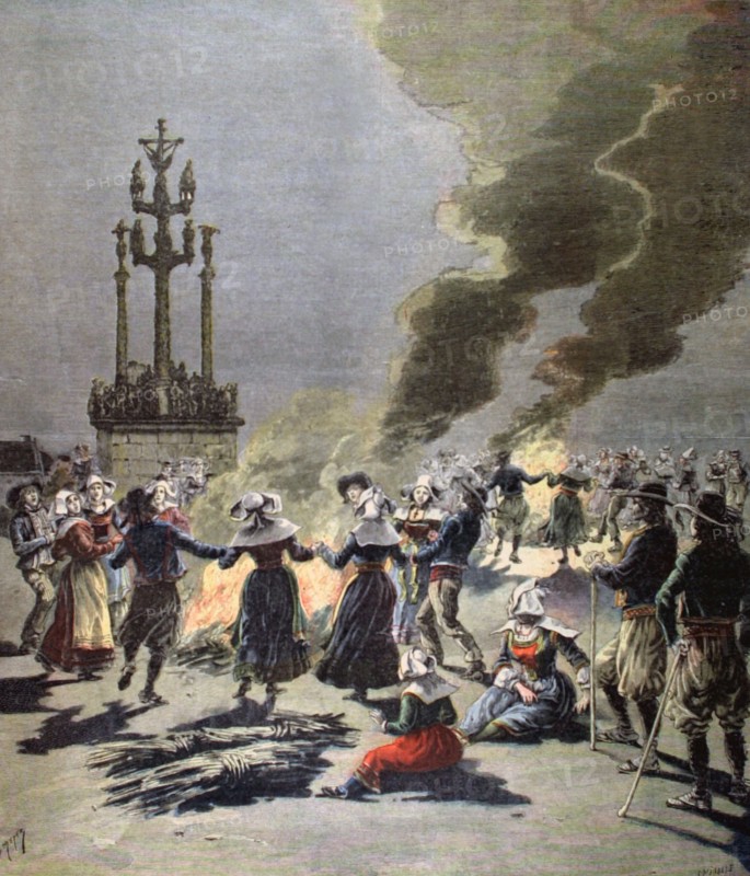 Les feux de la Saint-Jean en Bretagne, du 1 juillet 1893