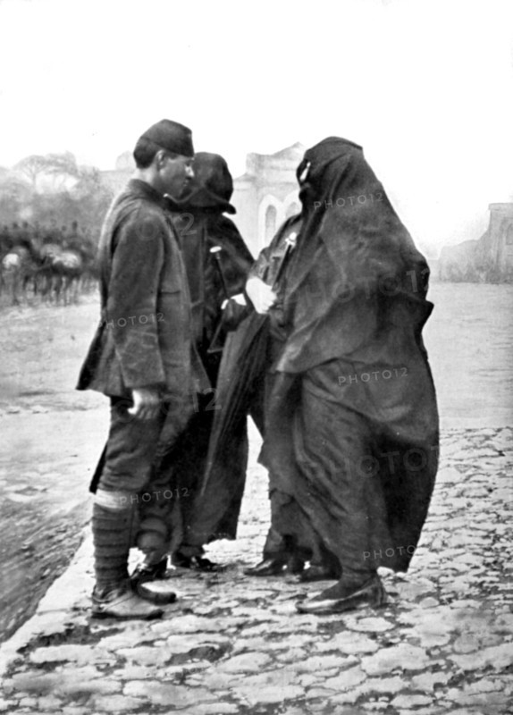 Farewell to the Ottoman conscript in Constantinople, Turkey (1912)