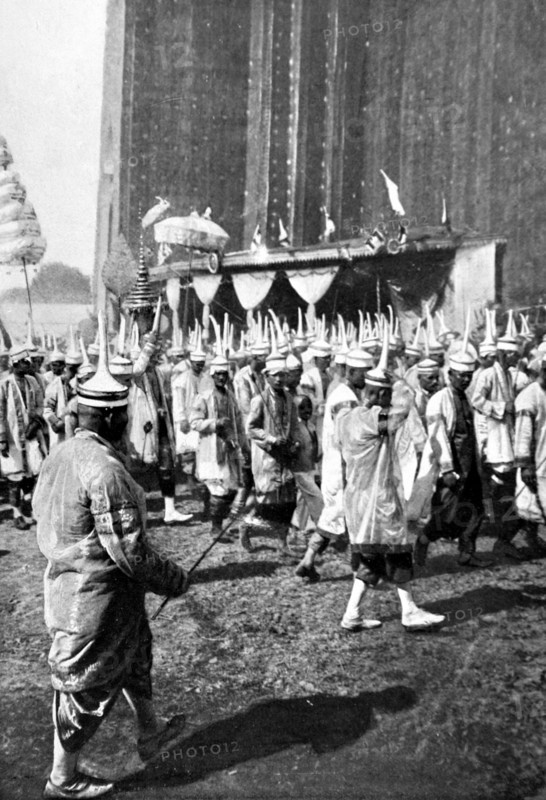 Funeral of Norodom I, King of Cambodia, in Pnom-Penh (1906)
