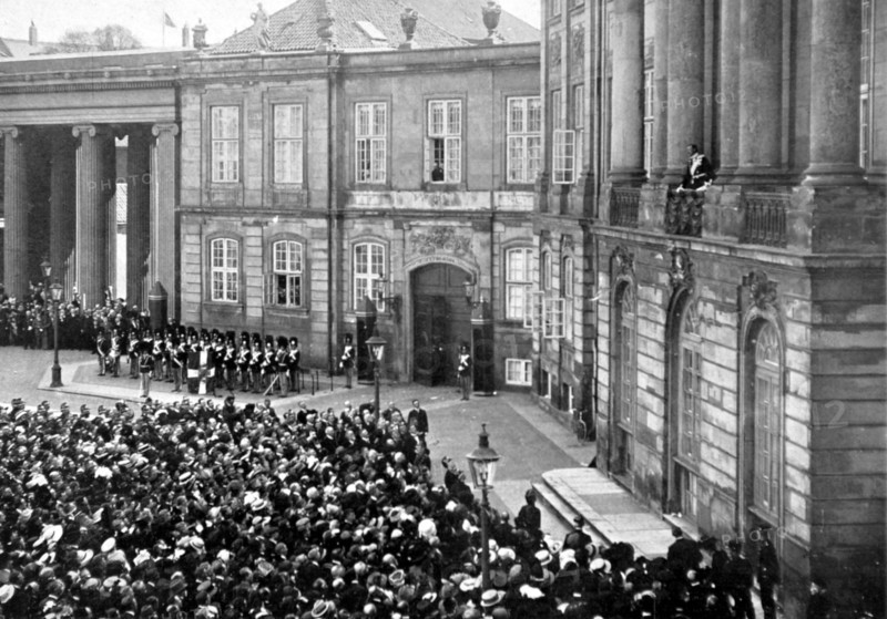 Proclamation du nouveau roi à Copenhague (15 mai 1912)