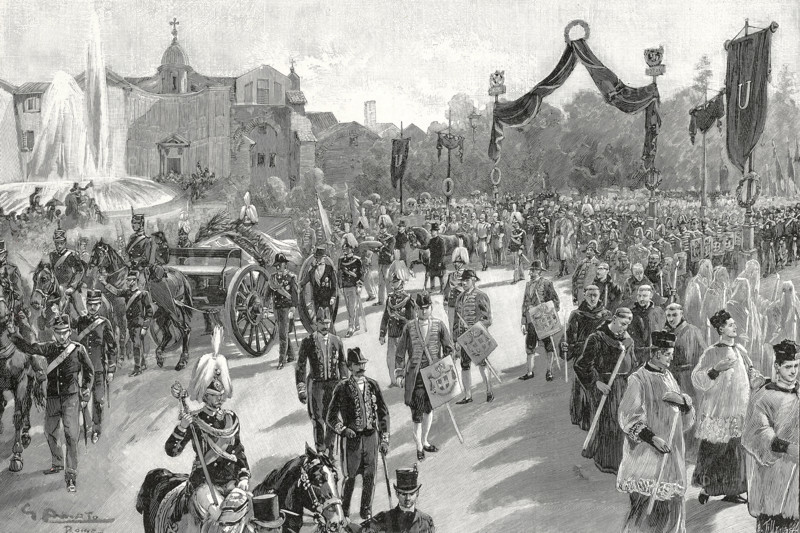 Funérailles du roi Humbert ier, à Rome (1900)