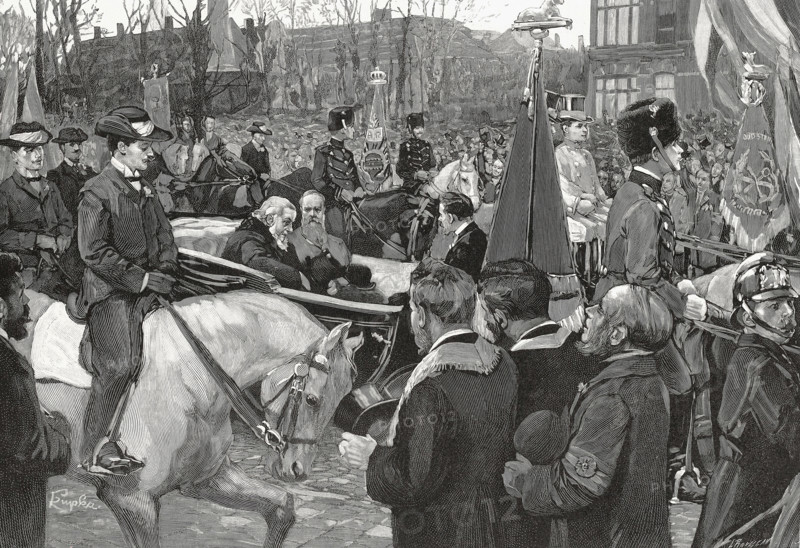 Paul Krüger official visit to the Netherlands, 1900