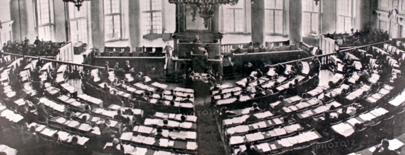 First Russian parliament. The Duma in session, 1906.
