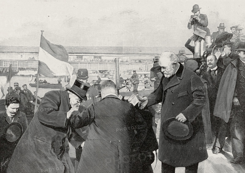 Arrival of President Paul Krüger in Marseille, 1900.