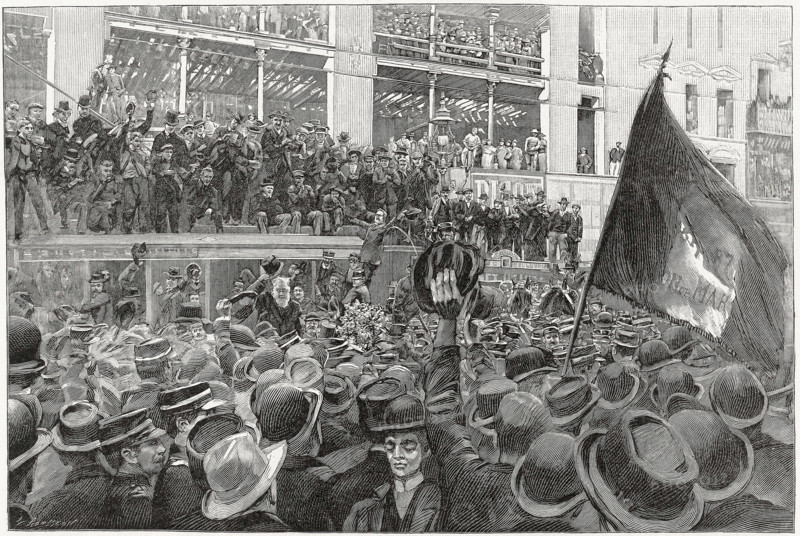 Guerre du Transvaal.
Arrivée du président Krüger à Marseille, en 1900.