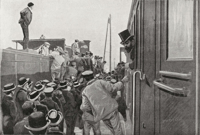 Arrival of President Paul Krüger in Marseille, 1900.