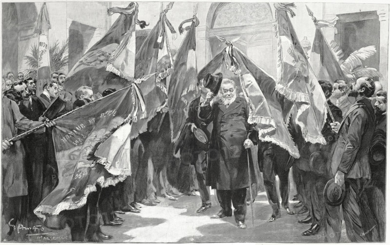 Arrival of President Paul Krüger in Marseille, 1900