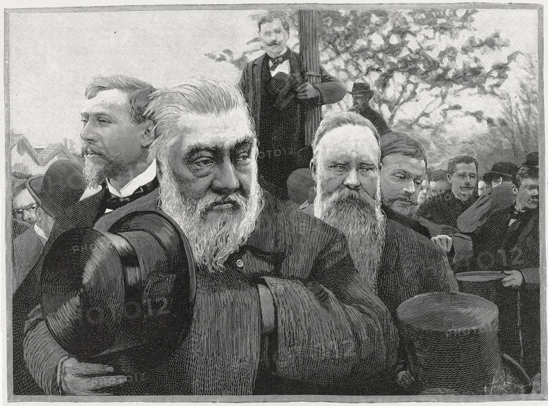Arrival of President Krüger in France, in 1900