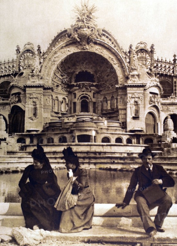 Reception at the St. Cyr military school, in 1900