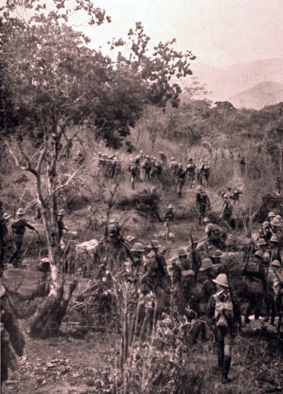 Première Guerre Mondiale. 
La conquête des colonies africaines de l'Allemagne (1916).
