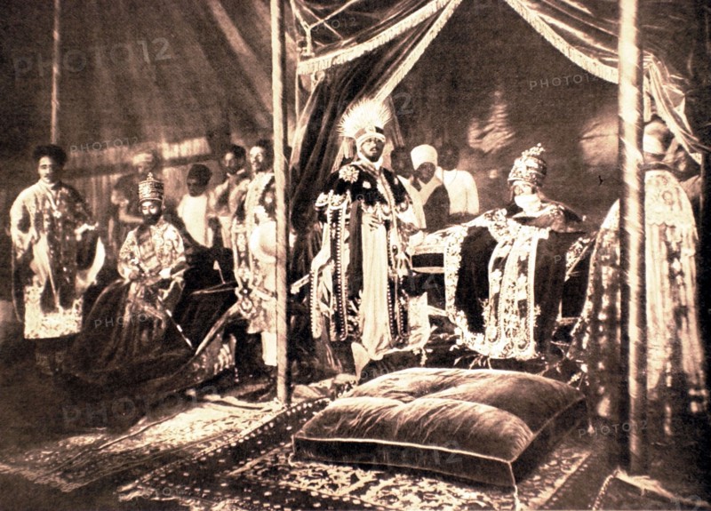 Coronation of the new negus Taffari Makonnen