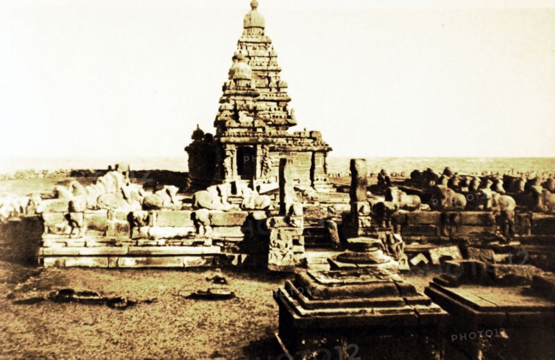 Inde. A Mahabalipuram, sur la côte du Coromandel