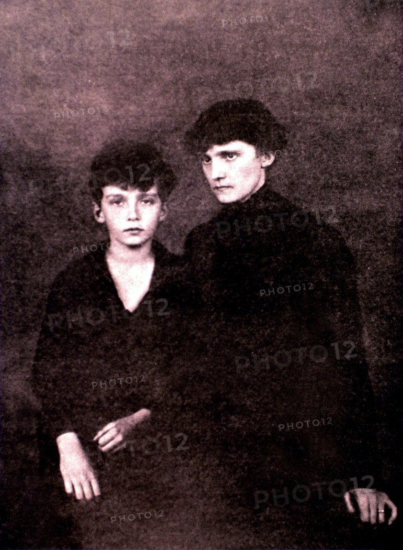 Portrait of Prince Othon, son of former emperor of Austria, Charles of Habsburg, and his mother Empress Zita