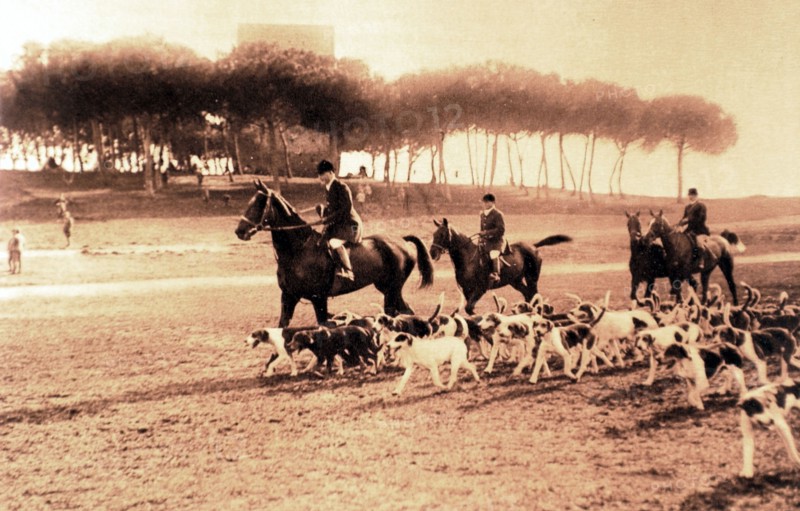 Ouverture de la chasse au renard dans la campagne romaine (1923)