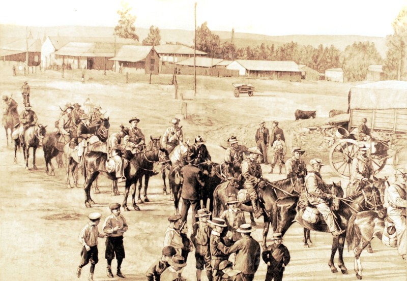 Guerre du Transvaal. La cavalerie boer (1900)