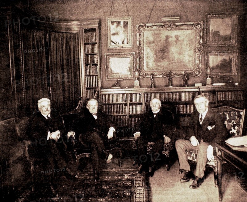 Conseil dans la résidence du président Wilson à Paris (1919)