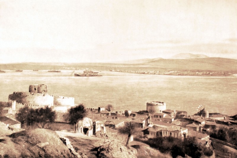 The Dardanelles between Kilid Bahr in the foreground, on the coast of Europe, and Tchanak, opposite, on the cost of Asia (1922)