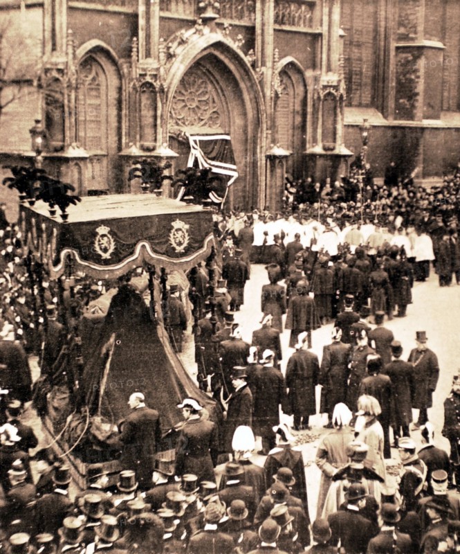 Funérailles du roi Léopold II de Belgique.