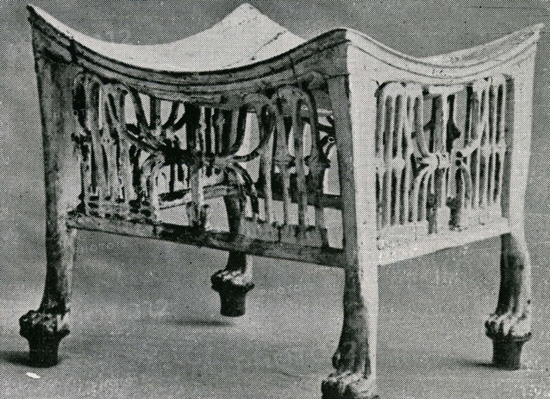 Trésor de Toutankhamon, Tabouret
