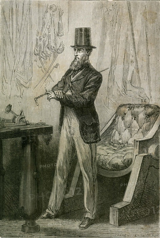 Jules Verne, 'From the Earth to the Moon':
President Barbicane