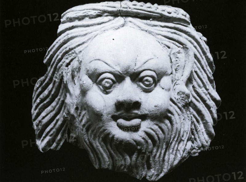 Demonic genius, moulded clay