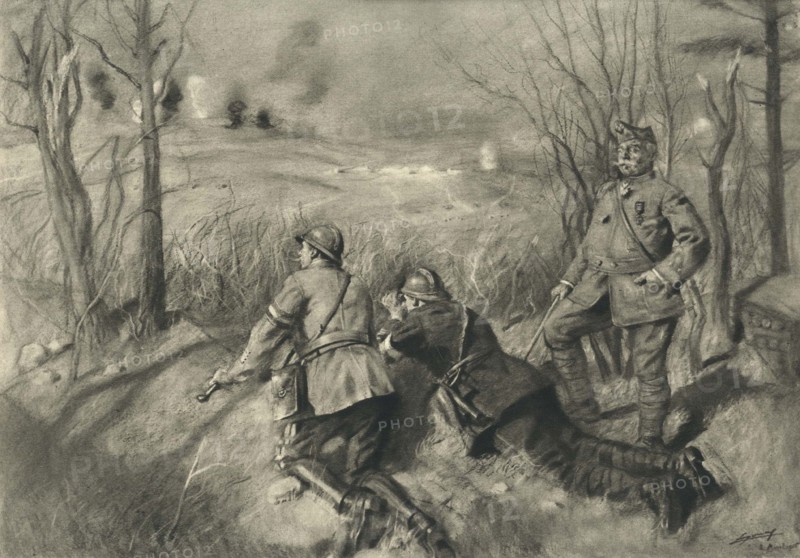 Observation de l'attaque du fort de Douaumont