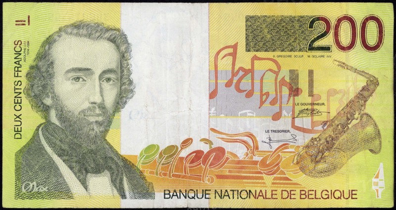 Billet de 200 Francs belges