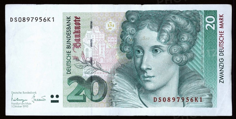 Billet de 20 Deutshmark