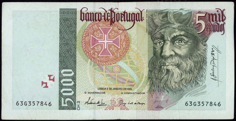 Billet de 5000 Escudos