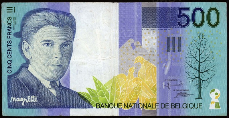 Billet de 500 Francs Belges