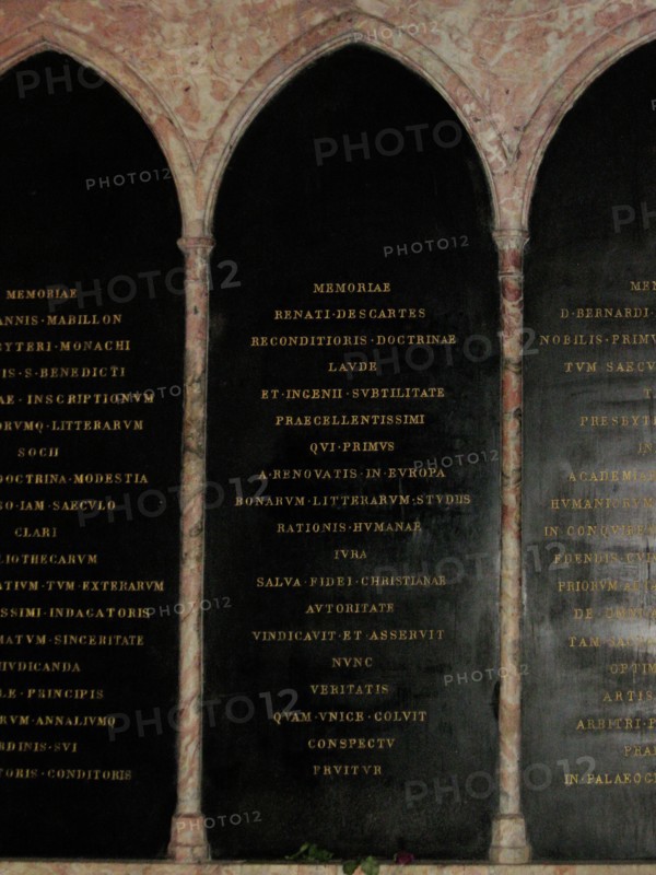 Funerary plate of René Descartes